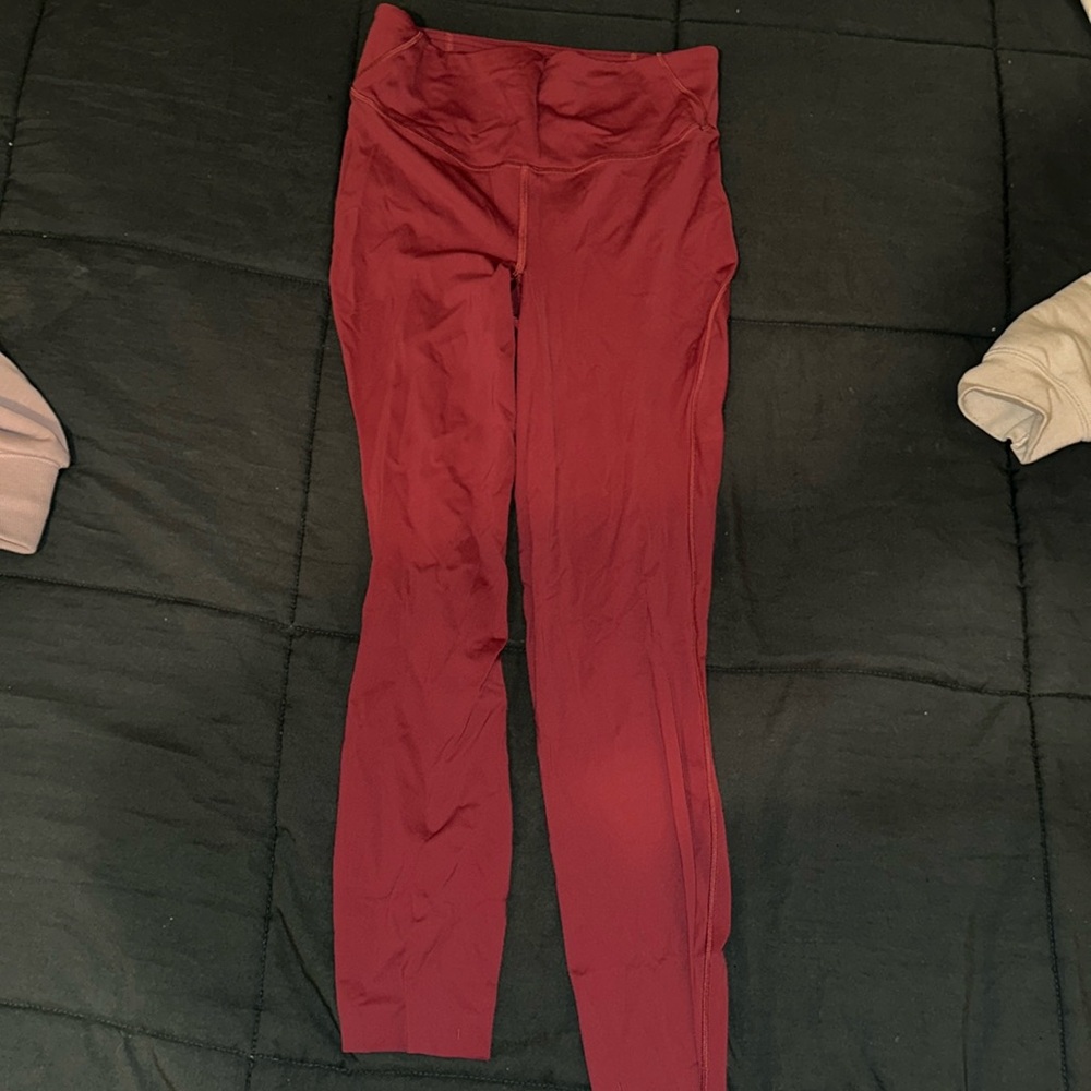Lululemon base pace tight size 8 25 inch red
